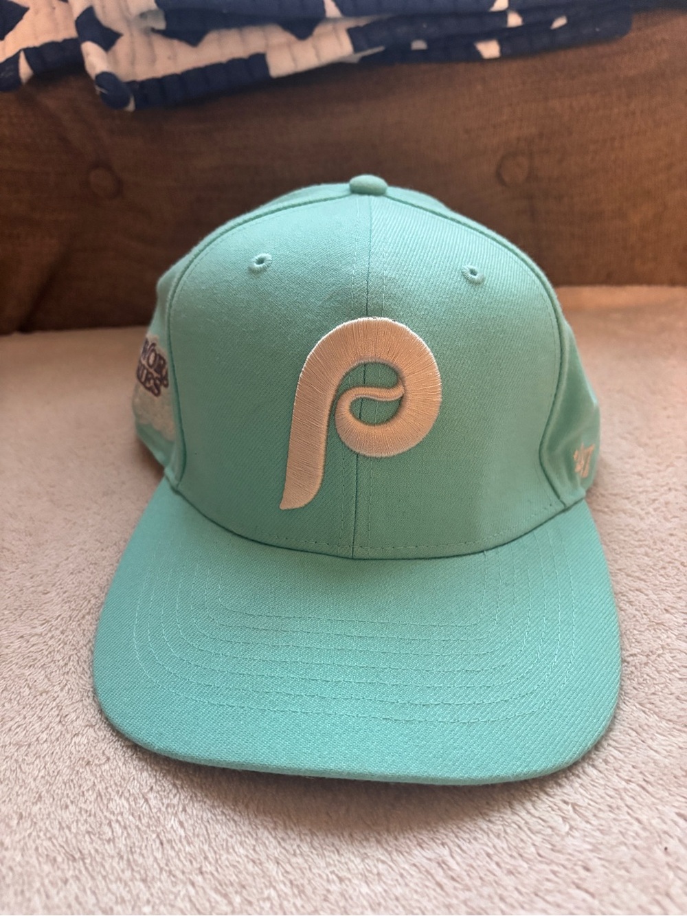 Mint green Phillies hat